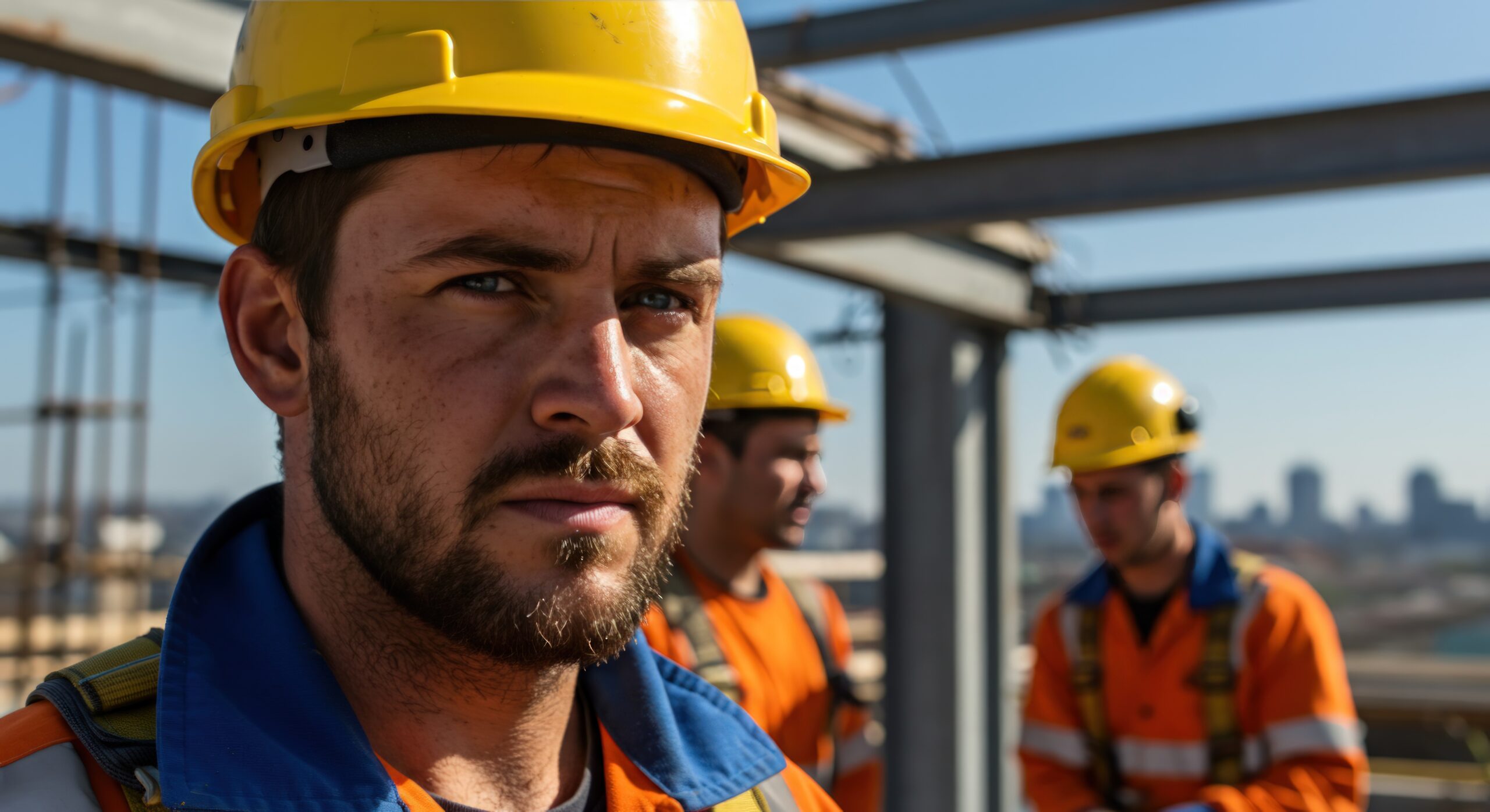oakshire labour hire construction workers close up